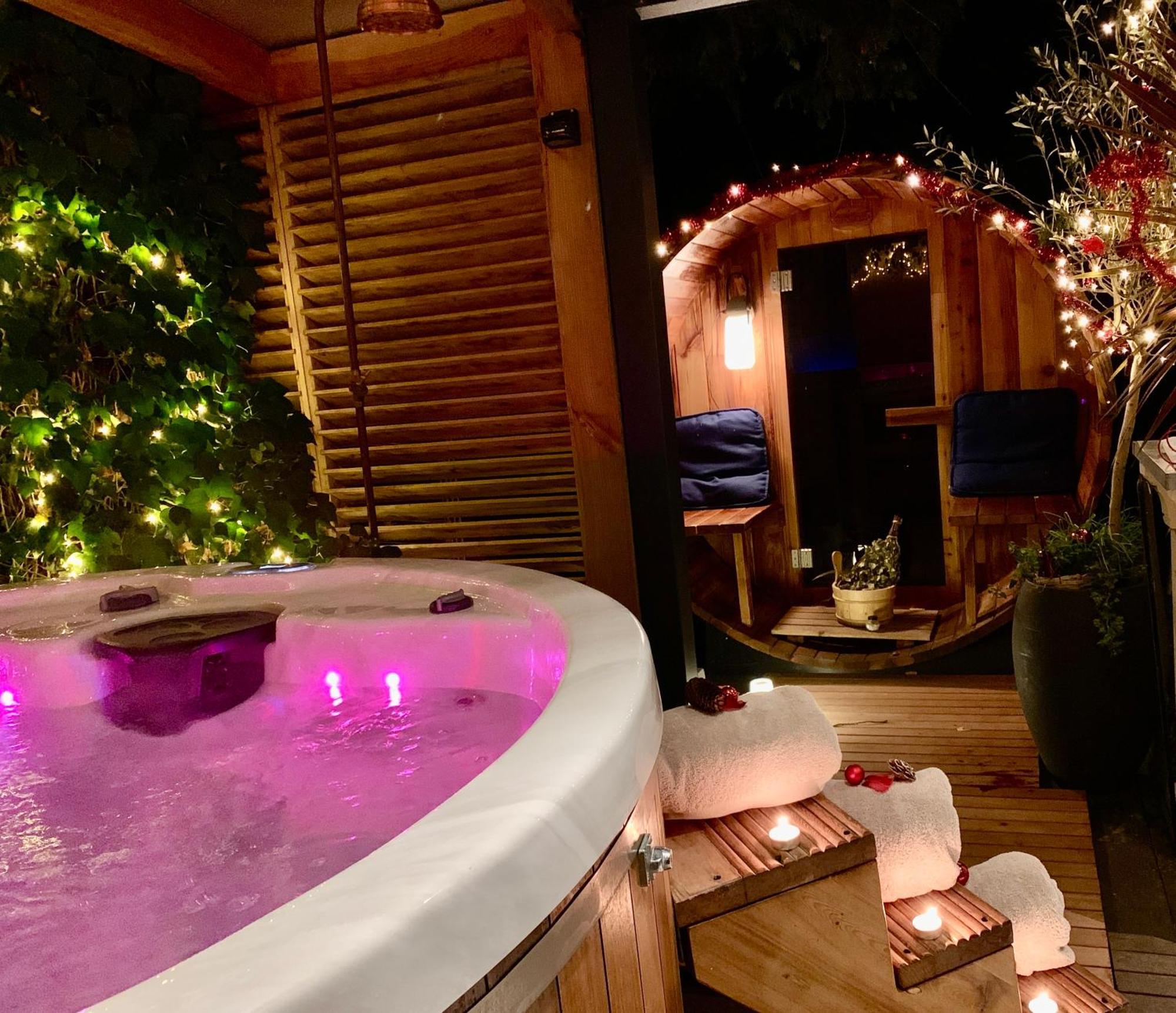 Romantisch Wellness Appartement Met Prive Hottub Sauna Gamesroom Den Ham ภายนอก รูปภาพ